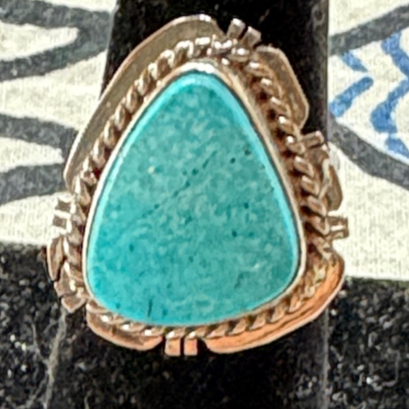 Turquoise  and Sterling Silver Ring size 7🌺NWTs - Picture 3 of 6